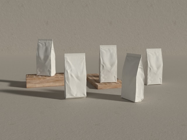 Doypack pouches — printed, transparent, metallised, aluminium and paper-based laminates